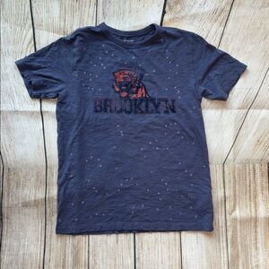 Crewcuts Charcoal Gray Kids Tee Brooklyn tiger graphic